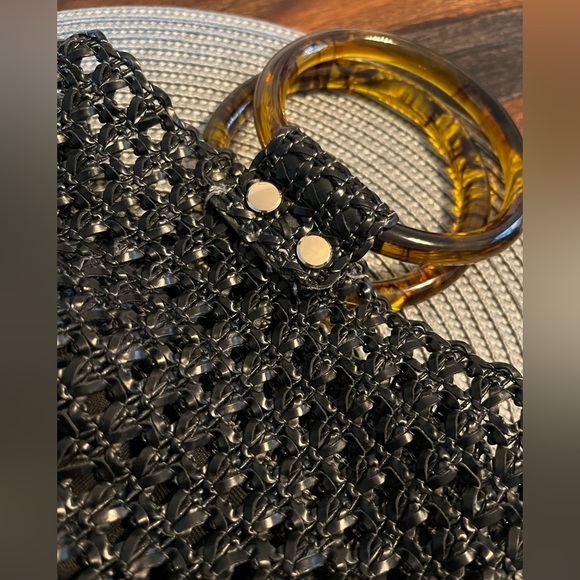 Black Basket Bag - Picture 3 of 5